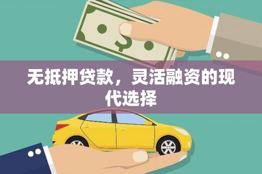 汉寿无抵押贷款，灵活融资的现代选择