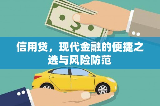 汉寿信用贷，现代金融的便捷之选与风险防范