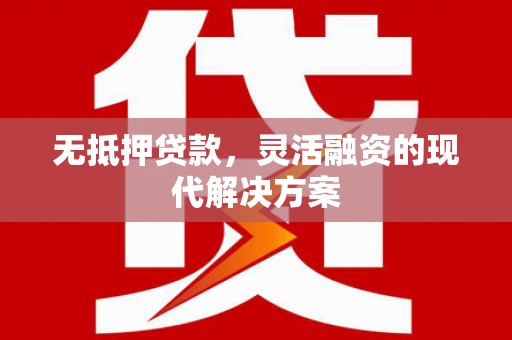 汉寿无抵押贷款，灵活融资的现代解决方案